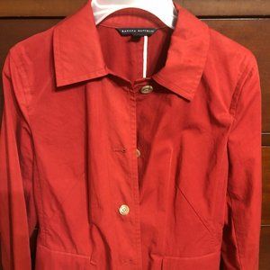 Women's Banana Republic Red Overcoat Size small